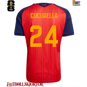 Spanien Marc Cucurella #24 Hemmatröja VM 2026 Kortärmad